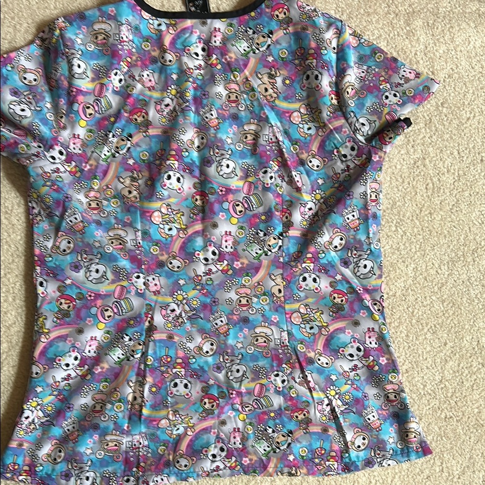 Tokidoki by Koi Cartoon Print Top - Picture 3 of 4